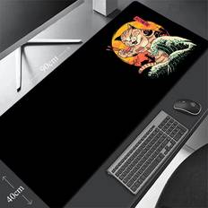 Mouse Pads Dechoicelife samurai 4 350x900x3mm Samurai Cat Large Mouse Pad