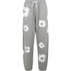 Denim Tears Denim Tears drawstring "Cotton Wreath" track pants men Cotton Grey