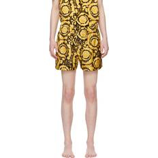 Versace Nattøj Versace Barocco Print Silke Pyjama Shorts - Flerfarvet