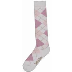 Bamboo Socks TuffRider Bamboo Argyle Adult Socks White/Pink/Hot