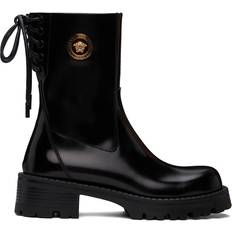 Versace Ankle Boots Versace Black Alia Ankle Boots 1B00V-Black-Gold IT