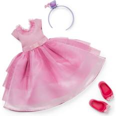American Girl WellieWishers Ready to be Royal Outfit for 14.5-Inch Dolls with a Pink Tulle Dress, Purple Headband and Pink Ballet Flats for Ages 4