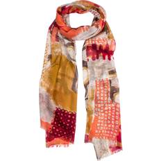 Modal - Women Accessories Dents Women's Abstract Block Scarf In Berry One