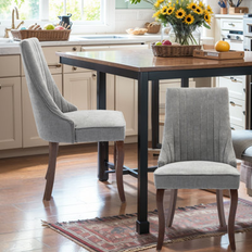 Ebern Designs Kitchen Chairs Ebern Designs Vertina Wood/Upholstered/Velvet Kitchen Chair