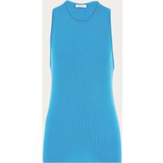 Ferragamo Tank Tops Ferragamo Damen Tanktop Cerulean-Blau