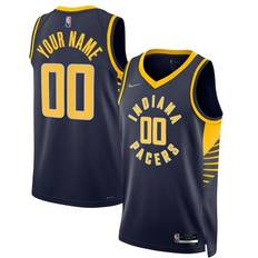 Game Jerseys Nike Men's Navy Indiana Pacers 2021/22 Diamond Swingman Custom Jersey Icon Edition