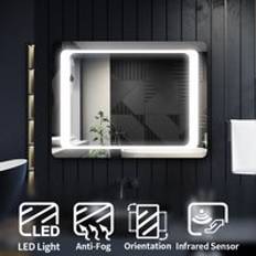 Elegant Bathroom Mirror Anti-Fog Illuminated Copper-Free