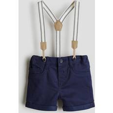 H&M Shorts H&M & Shorts with Suspenders Blue