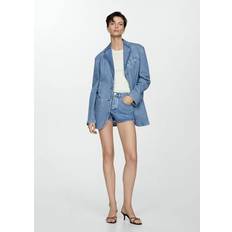 Mango Dam Shorts Mango Jeansshorts - Blå
