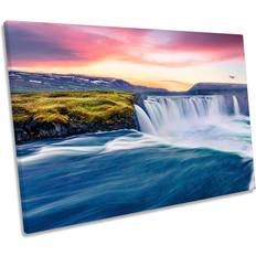 Union Rustic Godafoss Waterfall Iceland Photograph Framed Art