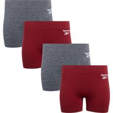 Reebok Panties Reebok Women's Underwear Seamless Boyshort Panties 4 Pack X-Large, Heather GreyBarn Red