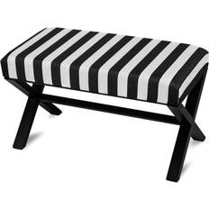Black Settee Benches Ebern Designs Ermonela Upholstered Settee Bench