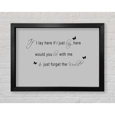 Happy Larry Music Quote If I Here Snow Patrol 2 Framed Art