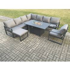 Garden & Outdoor Furniture Fimous Aluminium 9 Garden Outdoor Lounge Set