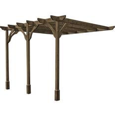 Wall Mounted Premium Pergola 3 Posts