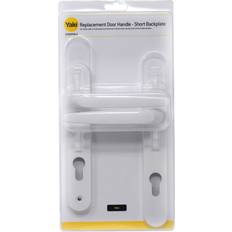 Yale Short Backplate Door White