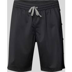 Champion Herren Shorts Champion Basketball-Seitenknopf-Shorts Schwarz