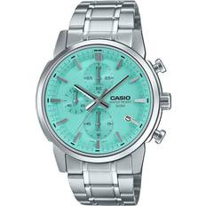 Casio Herreur Chrono Date Silver Aqua