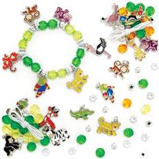 Baker Ross Jungle Animal Charm Bracelet 3 Pack