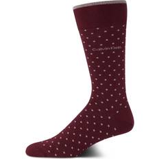 Calvin Klein Socks Calvin Klein Men's Socks Luxury Cotton Blend Dress Socks, 7-12, Burgundy