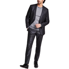 Long Sleeves Suits Kenneth Cole Ready Flex Slim-Fit Suit - Charcoal