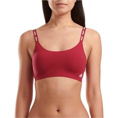 Adidas Red Bras adidas Women's Micro Flex Wireless Seamless Lounge Bra, Burgundy