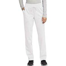 Work Clothes Cherokee Workwear WW Revolution Mid Rise Tapered Leg Drawstring Pant, WW105, L, White