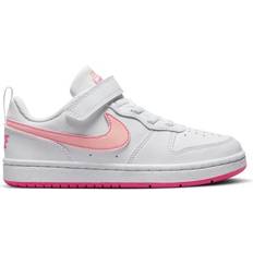 Nike Little Kid's Court Borough Low Recraft PSV - White/Pinksicle/Arctic Orange