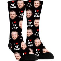 Socks Yofair Gifts for Dad Custom Father Day Face Socks for Men Personalized Funny Socks with Picture Customized Socks Fathers Day Gifts from Kids Daughter Son Wife