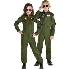 Party City Top Gun Maverick Flight Suit Costume Child