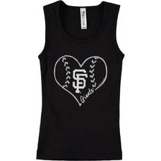 Soft As A Grape Girls Youth Black San Francisco Giants Cotton Tank Top