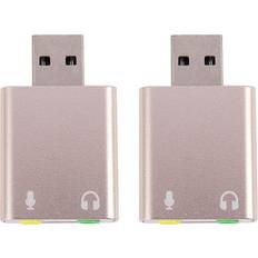 Sound Cards Tlily 2X USB Sound Card 7.1 Mic Sound