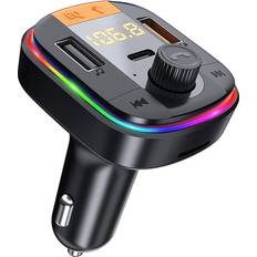 FM Transmitters Chronus Car Bluetooth Transmitter, FM Transmitter with QC3.0+PD