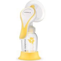 Non-Toxic Breast Pumps Medela Harmony Manual Breast Pump Compact Swiss design featuring PersonalFit Flex shields and Phase Expression technology