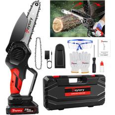 YouseaHome Mini Chainsaw Cordless 6 Inch Powerful Electric Battery Chain Saw for Garden Tree Trimming