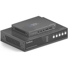 PureLink PureTools 18Gbps USB-C KVM-Switcher mit Dante und Multiview, 4K 60Hz 4:4:4 über USBC HDMI USB, Switch Box