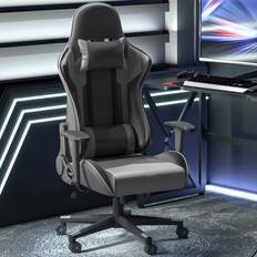 Portland Black PU Leather Swivel Racing Gaming Chair