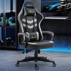 Portland Black PVC Leather Swivel Gaming Chair