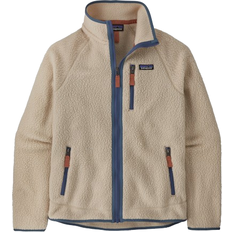 Patagonia Fleecetröjor & Piletröjor Patagonia Men's Retro Pile Fleece Jacket - Dark Natural w/Utility Blue