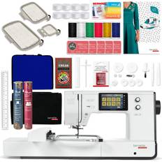 Bernette Sewing Machines Bernette B70 6" x 10" Embroidery Machine with Deluxe Accessory Bundle and Premium Software Package