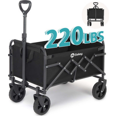 Utility Wagons Sekey 220LBS Collapsible Wagon 100L Foldable Wagon, Lightweight Outdoor Utility Folding Wagon Cart, Steel 51.5 H x 51.5 W x 51.5 D in s- Multi Color