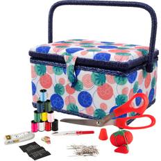Sewing Machines Singer 07230 Sewing Basket with Sewing Kit, Needles, Thread, Pins, Scissors, and Notions, Florence
