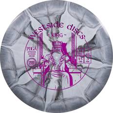 Disc Golf Westside Discs Origio Burst King Golf Driver Maximum Frisbee Golf Driver Easy for Beginners 170g Plus Stamp Color and Burst Pattern Will Vary Gray