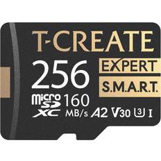 TeamGroup Memory Cards & USB Flash Drives TeamGroup T-Create S.M.A.R.T Monitored A2 256GB Micro SDXC U3 V30 4K R/W Speed up to 160/150 MB/s High Speed Flash Memory Card for Creators, Compatible with GoPro, Insta360 TTCS256GIA2V3003