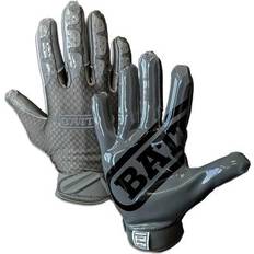 Football Battle Sports Triple Threat Youth Football Receiver Gloves Charcoal