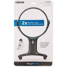 Carson HF-66 MagniShine LED Lighted Hands-Free 2x Magnifier, Black