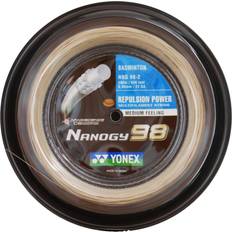 White Badminton Strings Yonex Nanogy 98 200m Badminton Racquet String Cosmic Gold