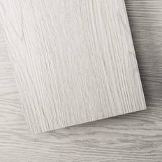 Art3d Peel and Stick Floor Tile Vinyl Wood Plank 54 Sq.Ft, White-Washed, Rigid Surface Hard Core Easy DIY Self-Adhesive Flooring