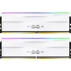 Silicon Power Silicon Power DDR5 32GB 2x16GB Zenith RGB 6000MHz PC5-48000 288-pin CL30 1.35V UDIMM Desktop Memory Module RAM SP032GXLWU60AFDH White