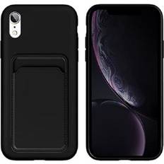 ExpressVaruhuset iPhone XR Stöttåligt Skal med Kortfack Liquid Svart